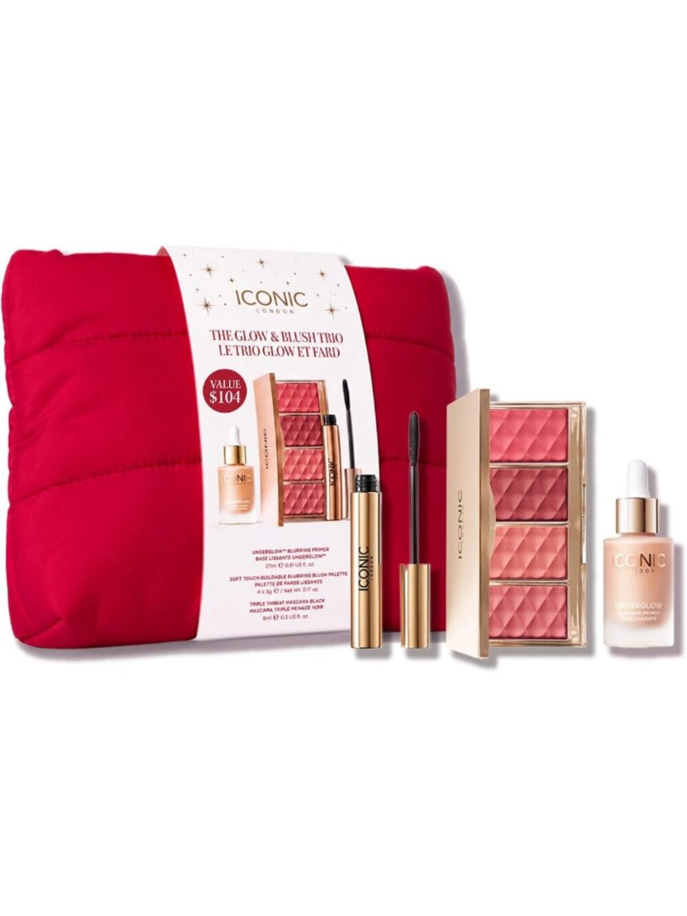 Luxury Glowy Makeup Set for Radiant Skin, Highlighted Finish, Vegan